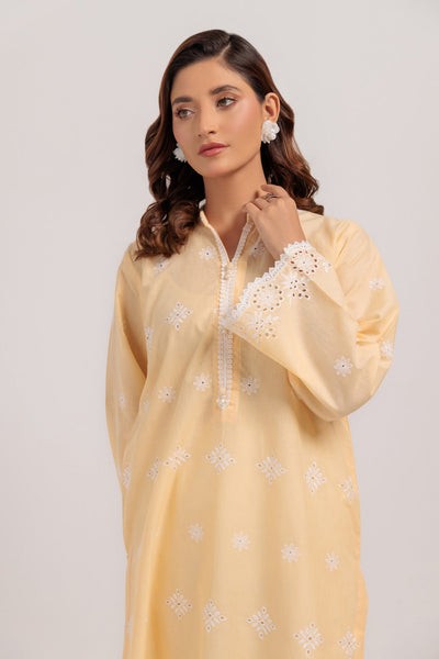 Bonanza Satrangi | Beige Cambric 1 Piece (PWS6241P01) -  Bonanza Satrangi Ready To Wear - Original Designer Dress - House of Maryam