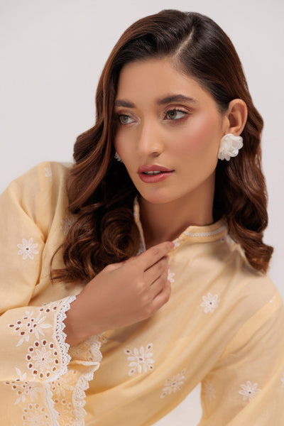 Bonanza Satrangi | Beige Cambric 1 Piece (PWS6241P01) -  Bonanza Satrangi Ready To Wear - Original Designer Dress - House of Maryam
