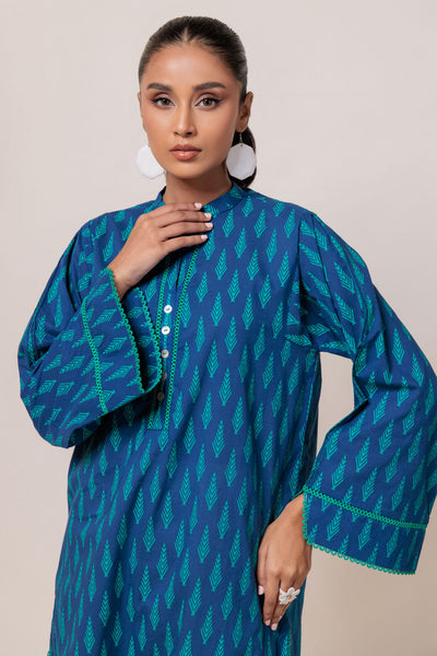 Bonanza Satrangi | Blue Cambric 1 Piece (PWS6241P04) -  Bonanza Satrangi Ready To Wear - Original Designer Dress - House of Maryam