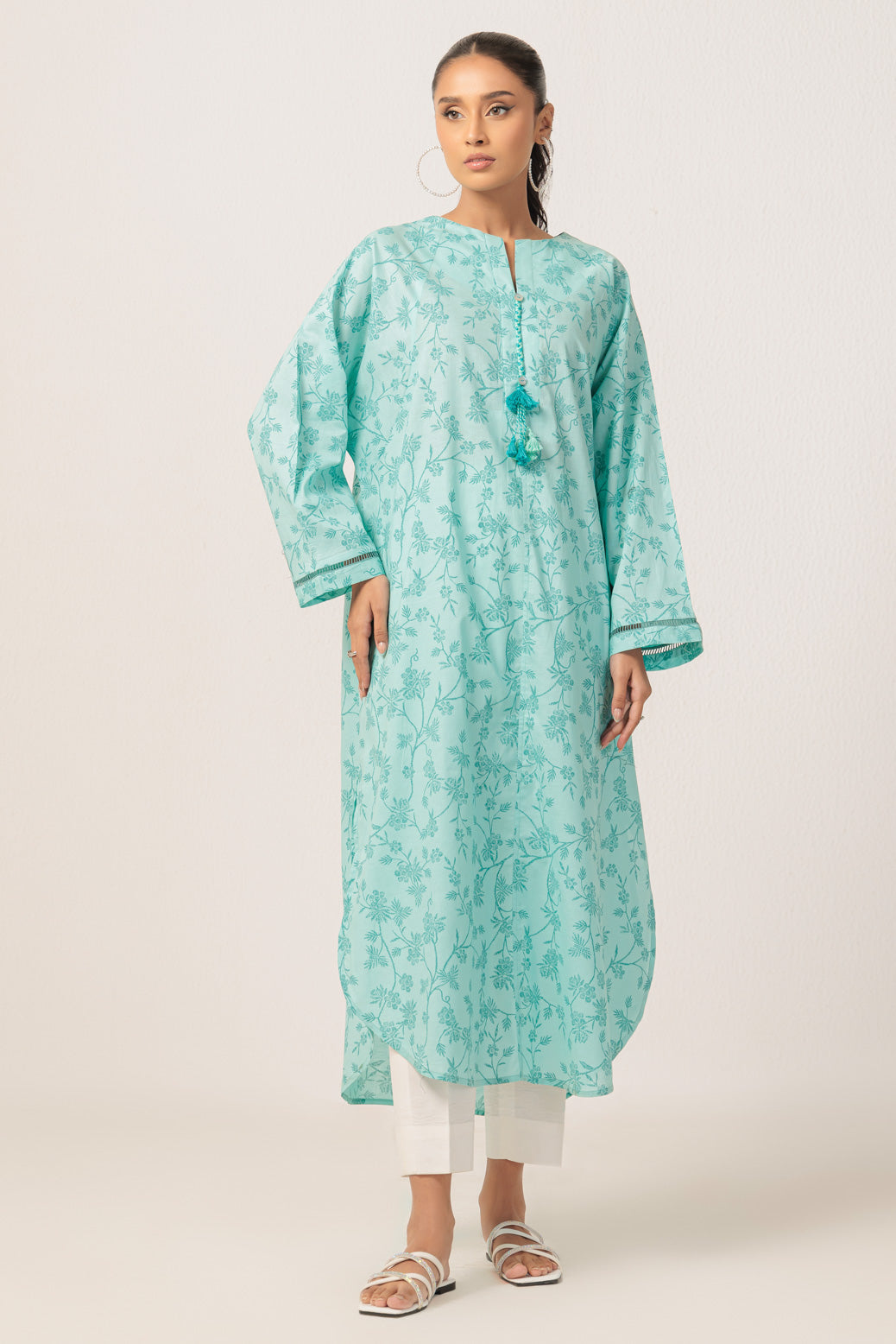 Bonanza Satrangi | Aqua Cambric 1 Piece (PWS6241P06) -  Bonanza Satrangi Ready To Wear - Original Designer Dress - House of Maryam