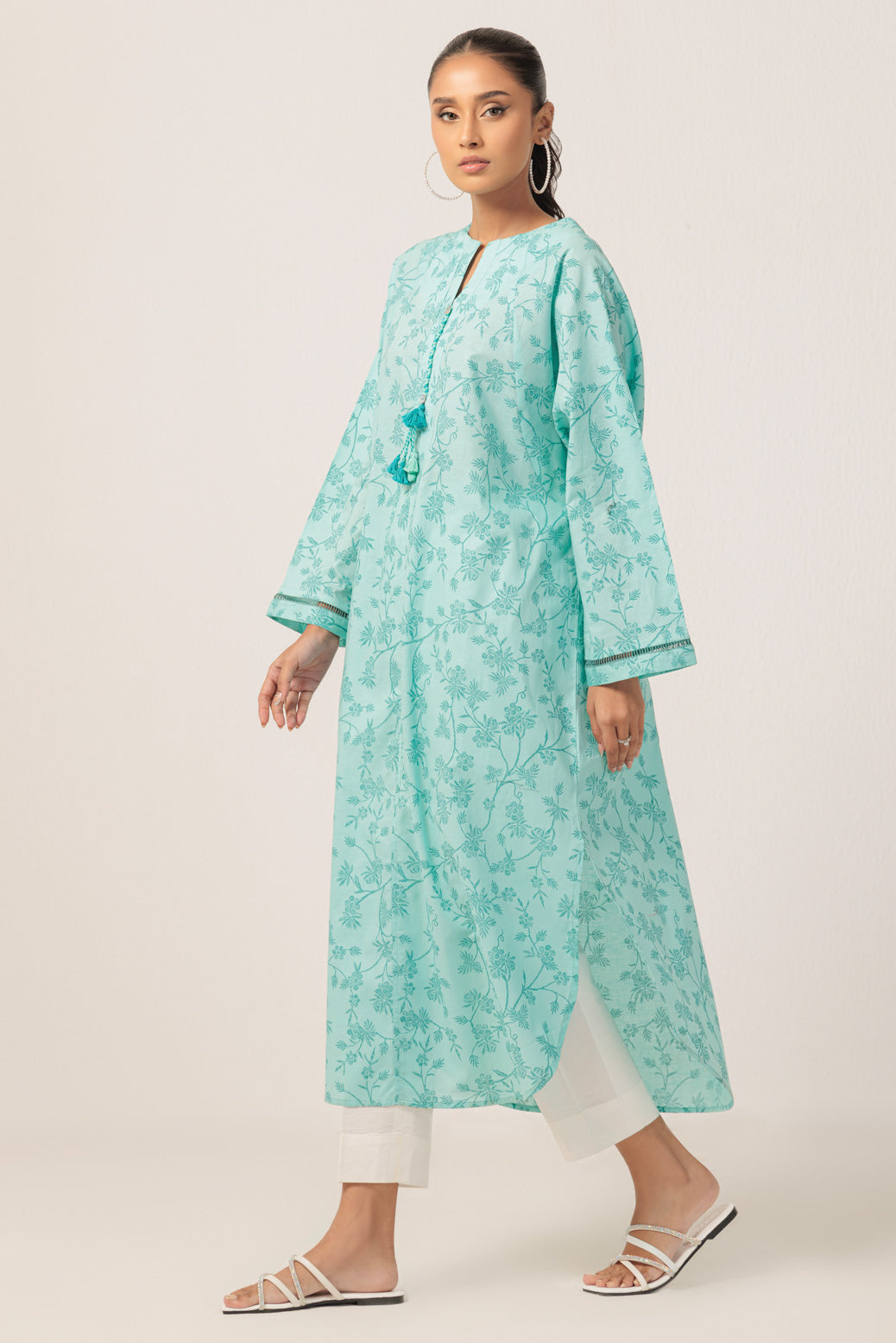 Bonanza Satrangi | Aqua Cambric 1 Piece (PWS6241P06) -  Bonanza Satrangi Ready To Wear - Original Designer Dress - House of Maryam