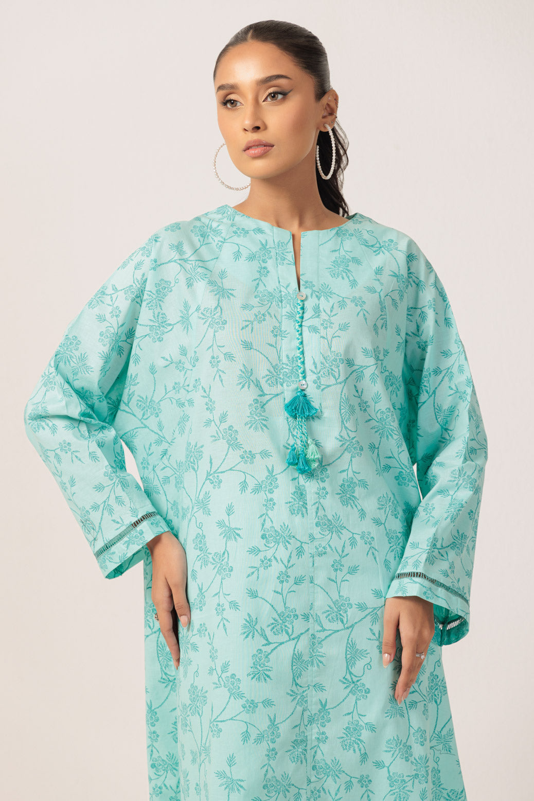 Bonanza Satrangi | Aqua Cambric 1 Piece (PWS6241P06) -  Bonanza Satrangi Ready To Wear - Original Designer Dress - House of Maryam