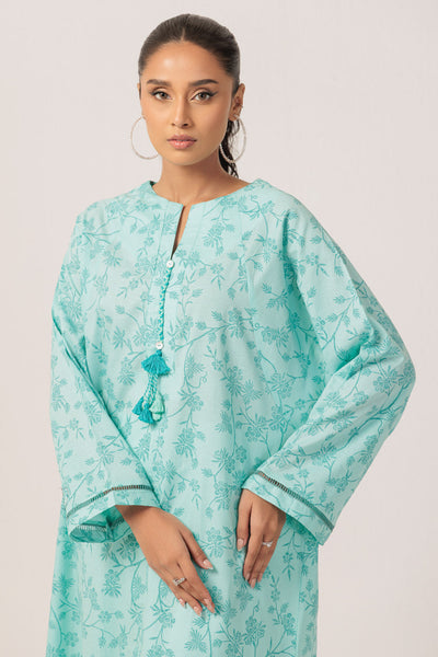 Bonanza Satrangi | Aqua Cambric 1 Piece (PWS6241P06) -  Bonanza Satrangi Ready To Wear - Original Designer Dress - House of Maryam