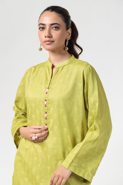 Bonanza Satrangi | Green Jacquard 1 Piece (PWS6241P08) -  Bonanza Satrangi Ready To Wear - Original Designer Dress - House of Maryam