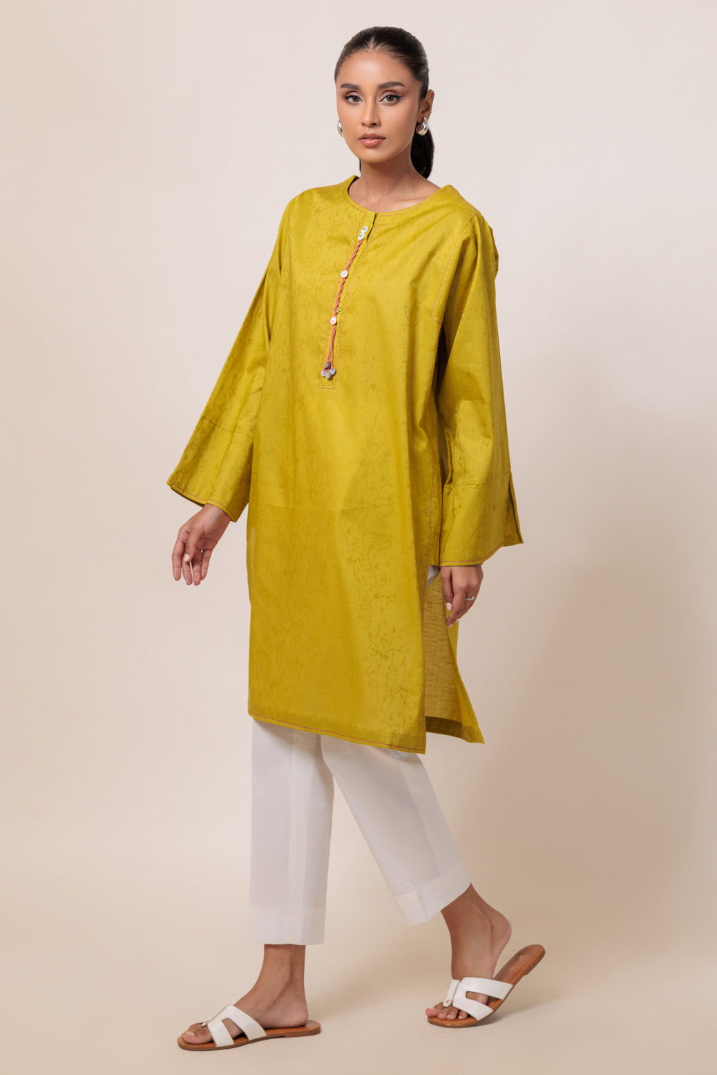 Bonanza Satrangi | Green Jacquard 1 Piece (PWS6241P16) -  Bonanza Satrangi Ready To Wear - Original Designer Dress - House of Maryam