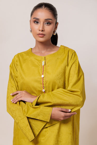 Bonanza Satrangi | Green Jacquard 1 Piece (PWS6241P16) -  Bonanza Satrangi Ready To Wear - Original Designer Dress - House of Maryam