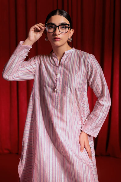 Bonanza Satrangi | Pink Jacquard 2 Piece (PWS6242P01) -  Bonanza Satrangi Ready To Wear - Original Designer Dress - House of Maryam