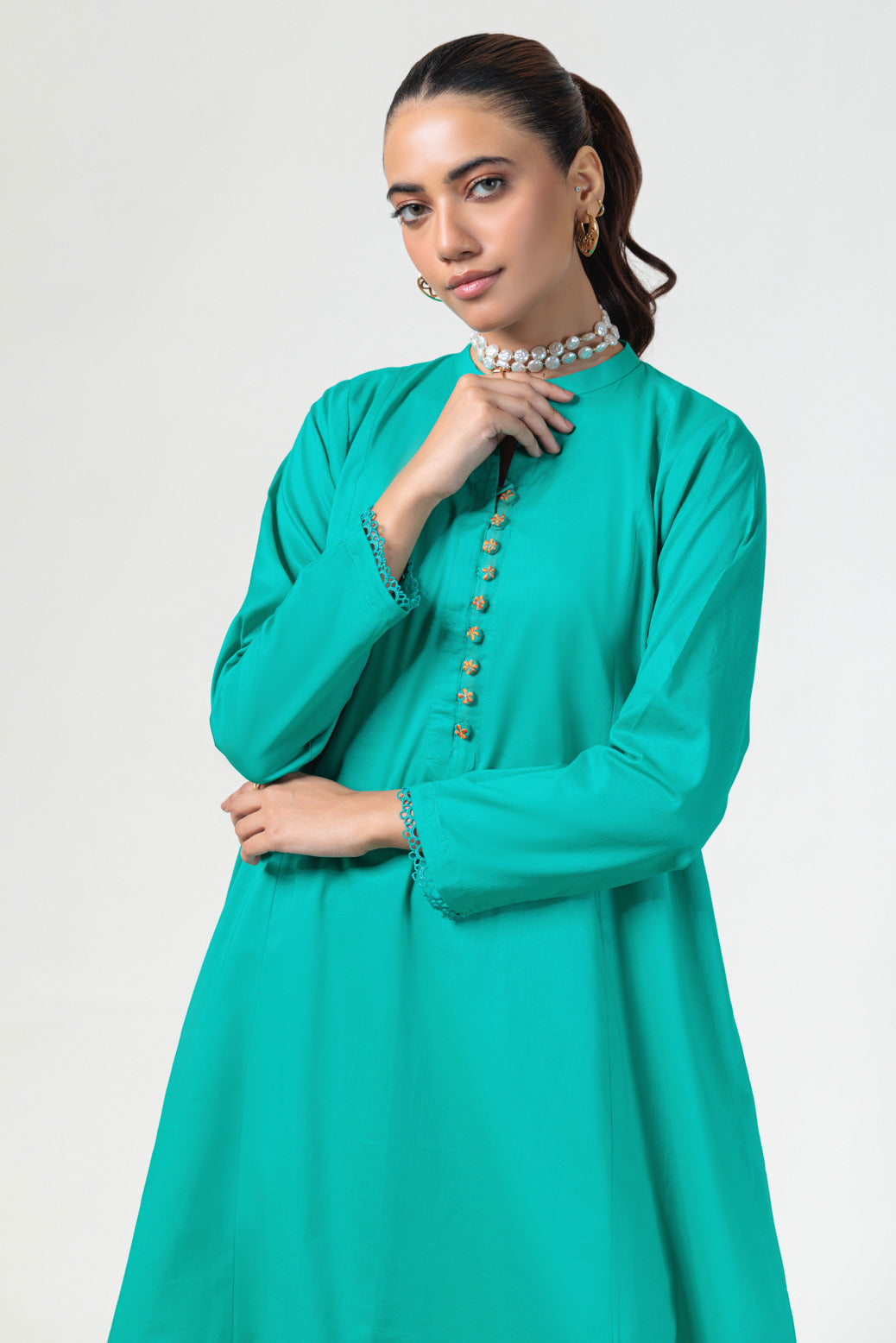 Bonanza Satrangi | Green Cambric 2 Piece (PWS6242P04) -  Bonanza Satrangi Ready To Wear - Original Designer Dress - House of Maryam