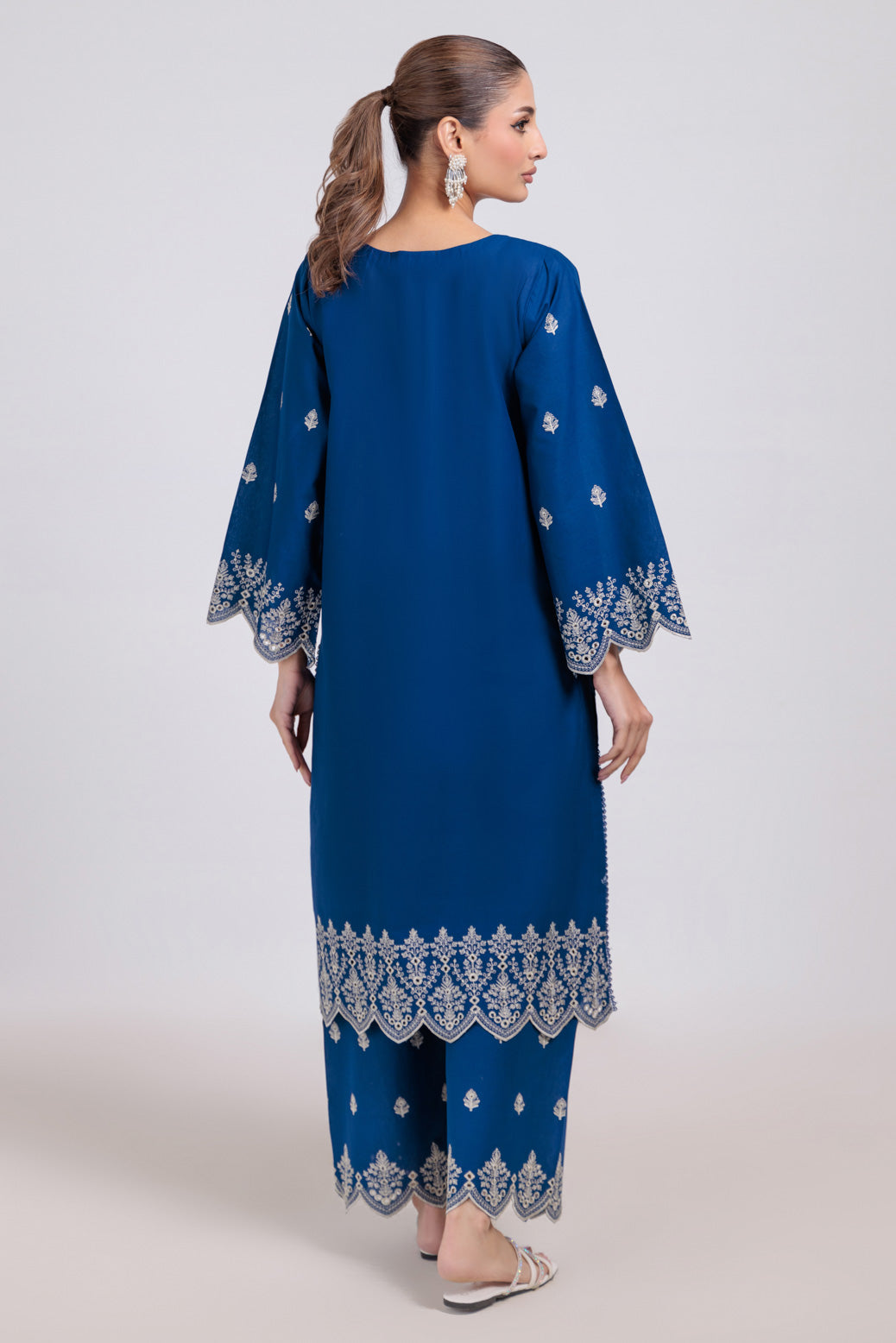 Bonanza Satrangi | Blue Cambric 2 Piece (PWS6242P05) -  Bonanza Satrangi Ready To Wear - Original Designer Dress - House of Maryam