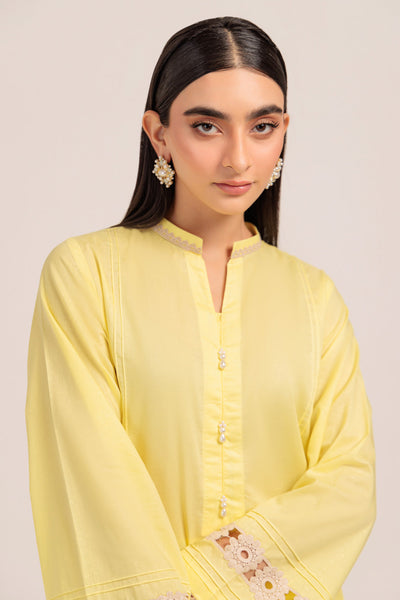 Bonanza Satrangi | Yellow Cambric 2 Piece (PWS6242P07) -  Bonanza Satrangi Ready To Wear - Original Designer Dress - House of Maryam