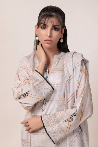 Bonanza Satrangi | Grey Lawn 3 Piece (PWS6243P12) -  Bonanza Satrangi Ready To Wear - Original Designer Dress - House of Maryam