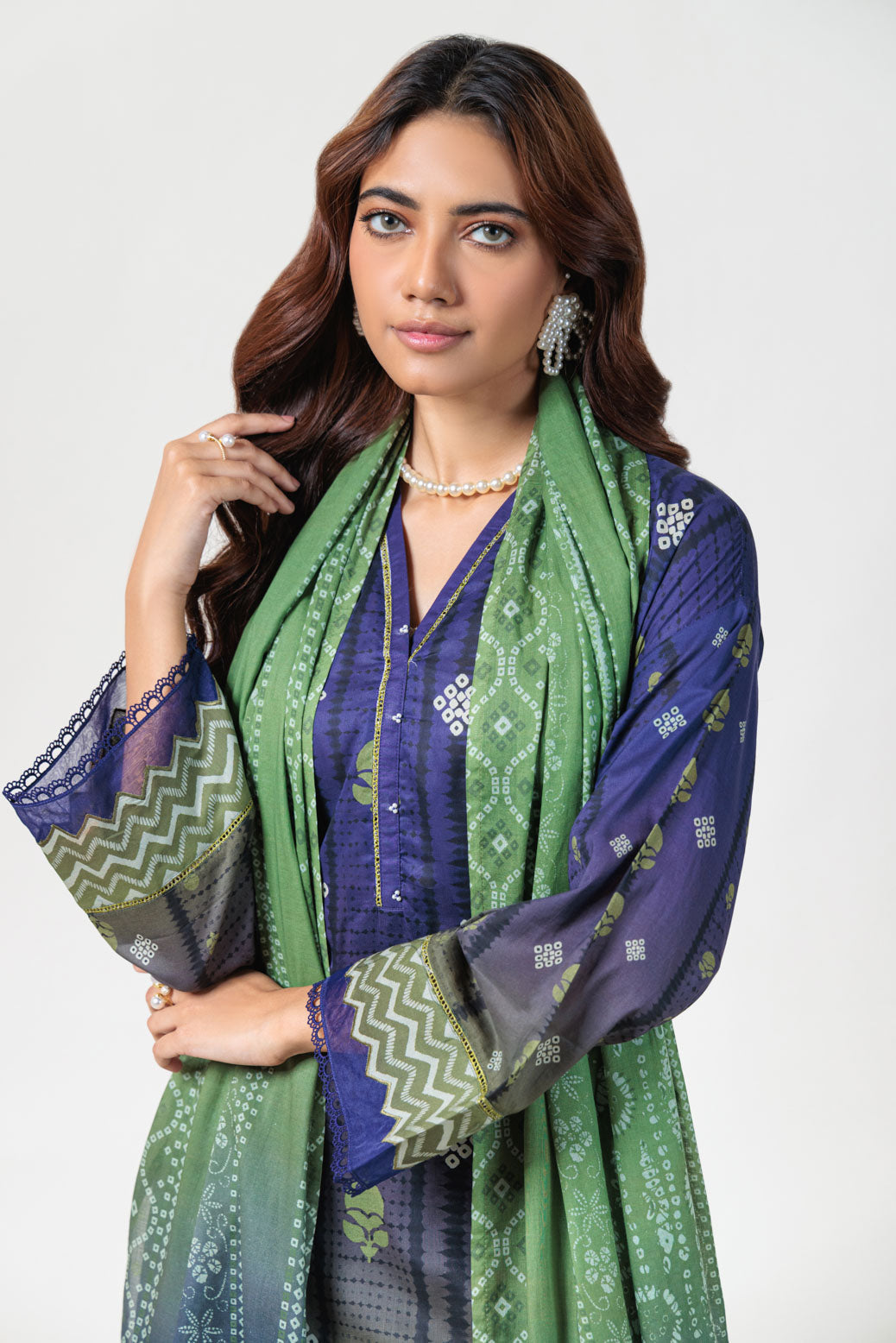 Bonanza Satrangi | Blue Lawn 3 Piece (PWS6243P14) -  Bonanza Satrangi Ready To Wear - Original Designer Dress - House of Maryam