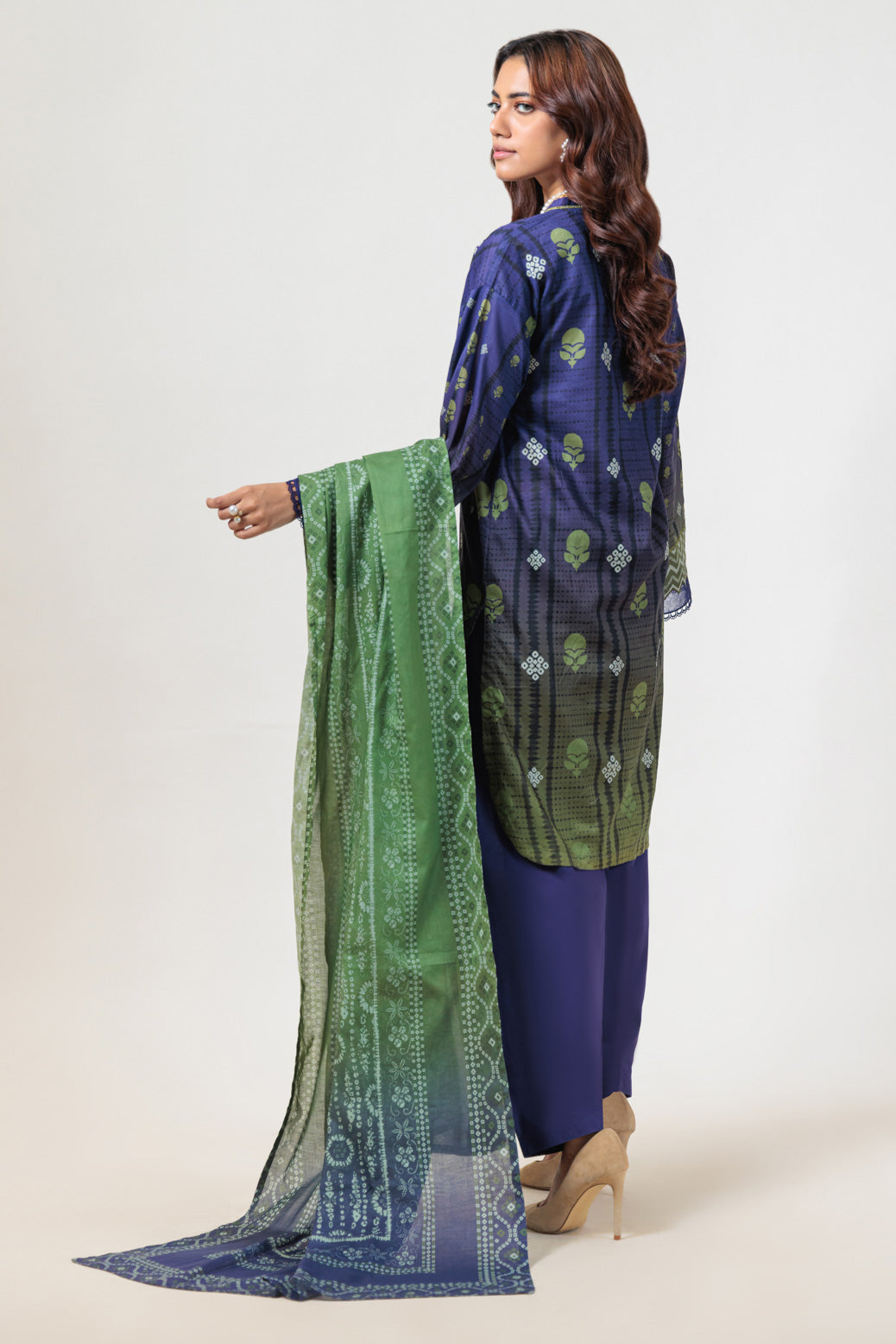 Bonanza Satrangi | Blue Lawn 3 Piece (PWS6243P14) -  Bonanza Satrangi Ready To Wear - Original Designer Dress - House of Maryam