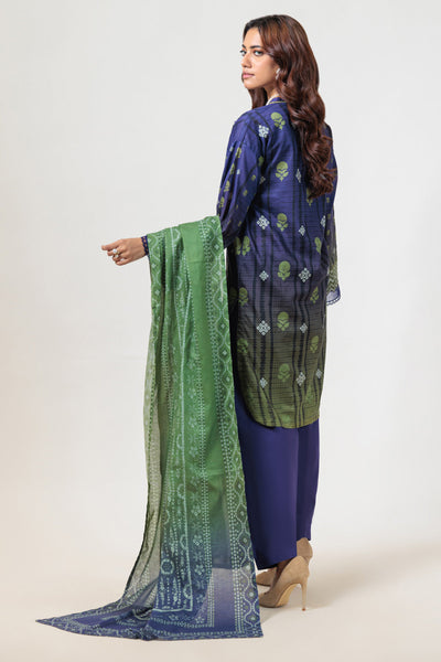 Bonanza Satrangi | Blue Lawn 3 Piece (PWS6243P14) -  Bonanza Satrangi Ready To Wear - Original Designer Dress - House of Maryam