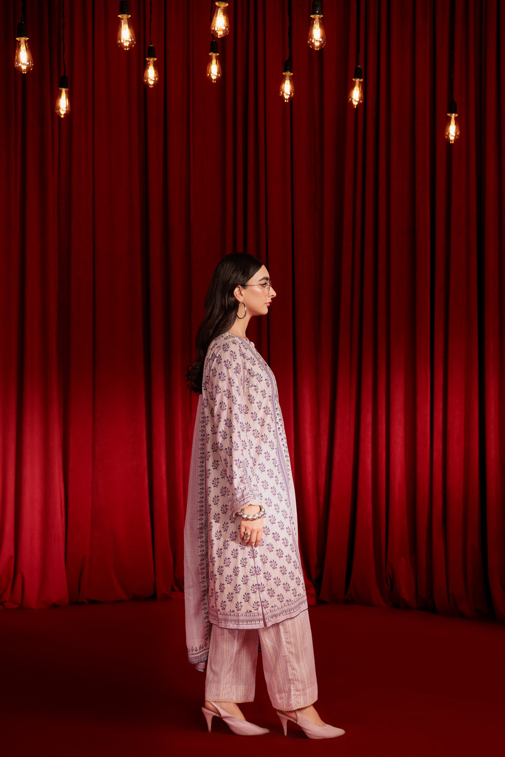 Bonanza Satrangi | Purple Lawn 3 Piece (PWS6243P15) -  Bonanza Satrangi Ready To Wear - Original Designer Dress - House of Maryam