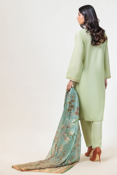 Bonanza Satrangi | Green Dobby 3 Piece (PWS6243P19) -  Bonanza Satrangi Ready To Wear - Original Designer Dress - House of Maryam