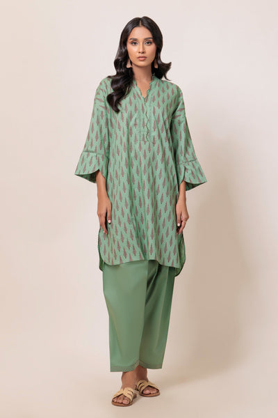 Bonanza Satrangi | Green Cambric 2 Piece (PWS7242P02) -  Bonanza Satrangi Ready To Wear - Original Designer Dress - House of Maryam