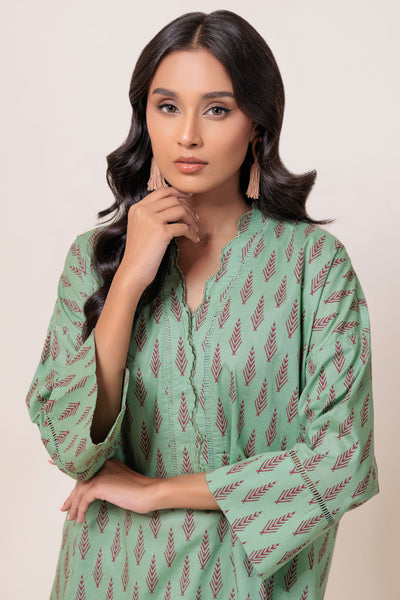 Bonanza Satrangi | Green Cambric 2 Piece (PWS7242P02) -  Bonanza Satrangi Ready To Wear - Original Designer Dress - House of Maryam