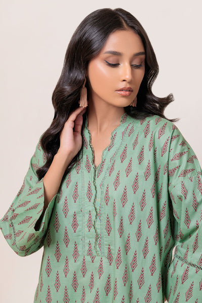 Bonanza Satrangi | Green Cambric 2 Piece (PWS7242P02) -  Bonanza Satrangi Ready To Wear - Original Designer Dress - House of Maryam