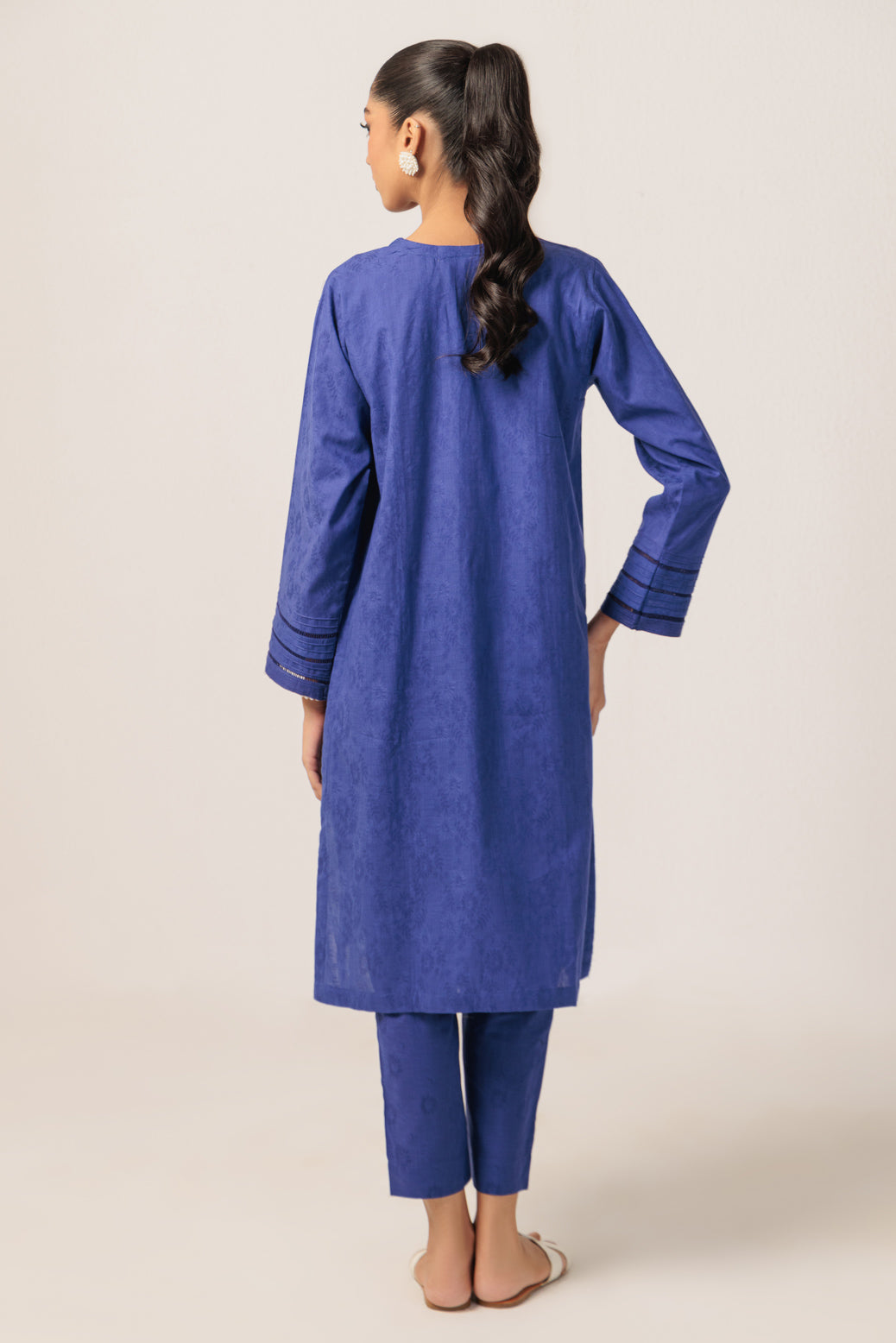 Bonanza Satrangi | Blue Cambric 2 Piece (PWS7242P03) -  Bonanza Satrangi Ready To Wear - Original Designer Dress - House of Maryam