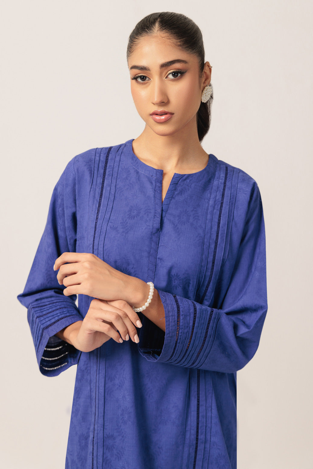 Bonanza Satrangi | Blue Cambric 2 Piece (PWS7242P03) -  Bonanza Satrangi Ready To Wear - Original Designer Dress - House of Maryam