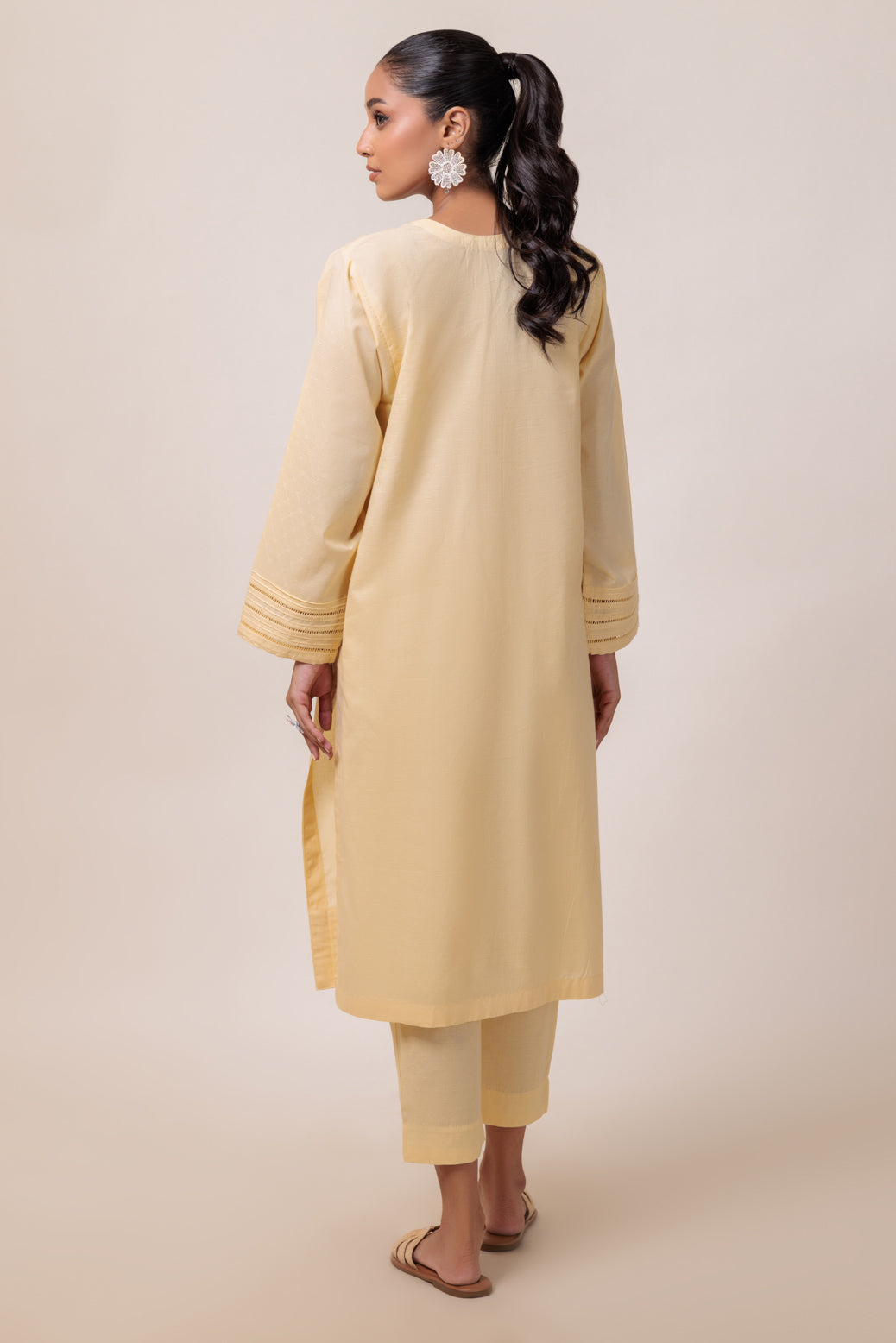 Bonanza Satrangi | Cream Cambric 2 Piece (PWS7242P04) -  Bonanza Satrangi Ready To Wear - Original Designer Dress - House of Maryam