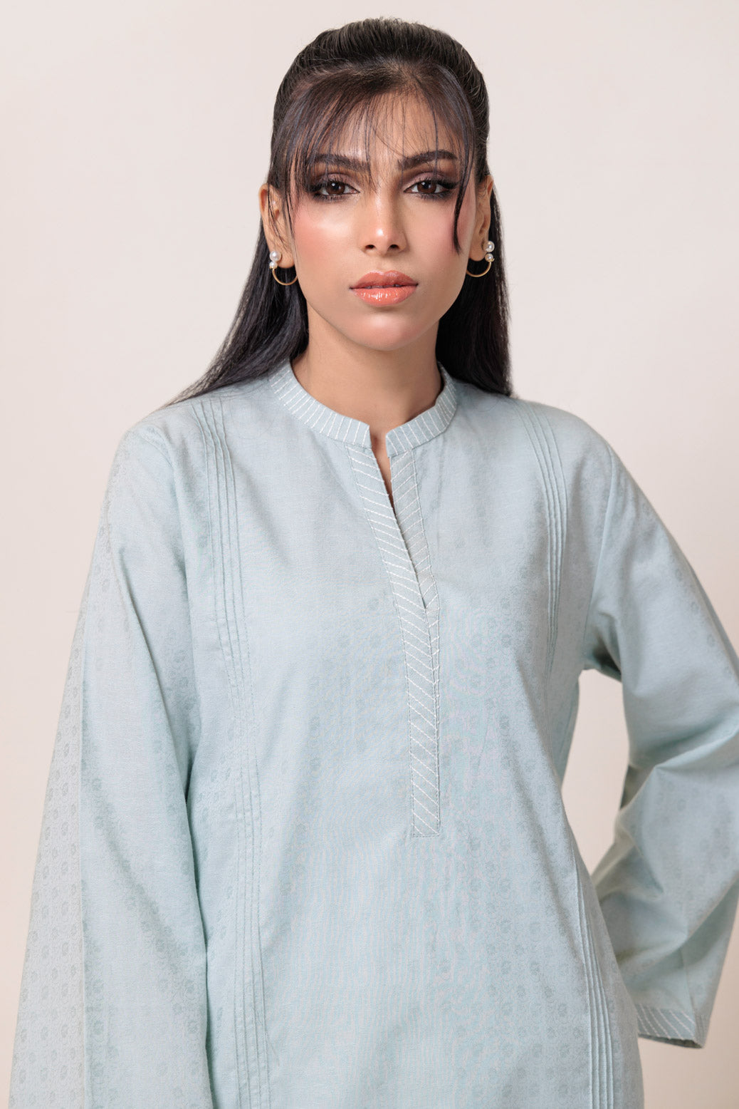 Bonanza Satrangi | Grey Jacquard 2 Piece (PWS7242P05) -  Bonanza Satrangi Ready To Wear - Original Designer Dress - House of Maryam