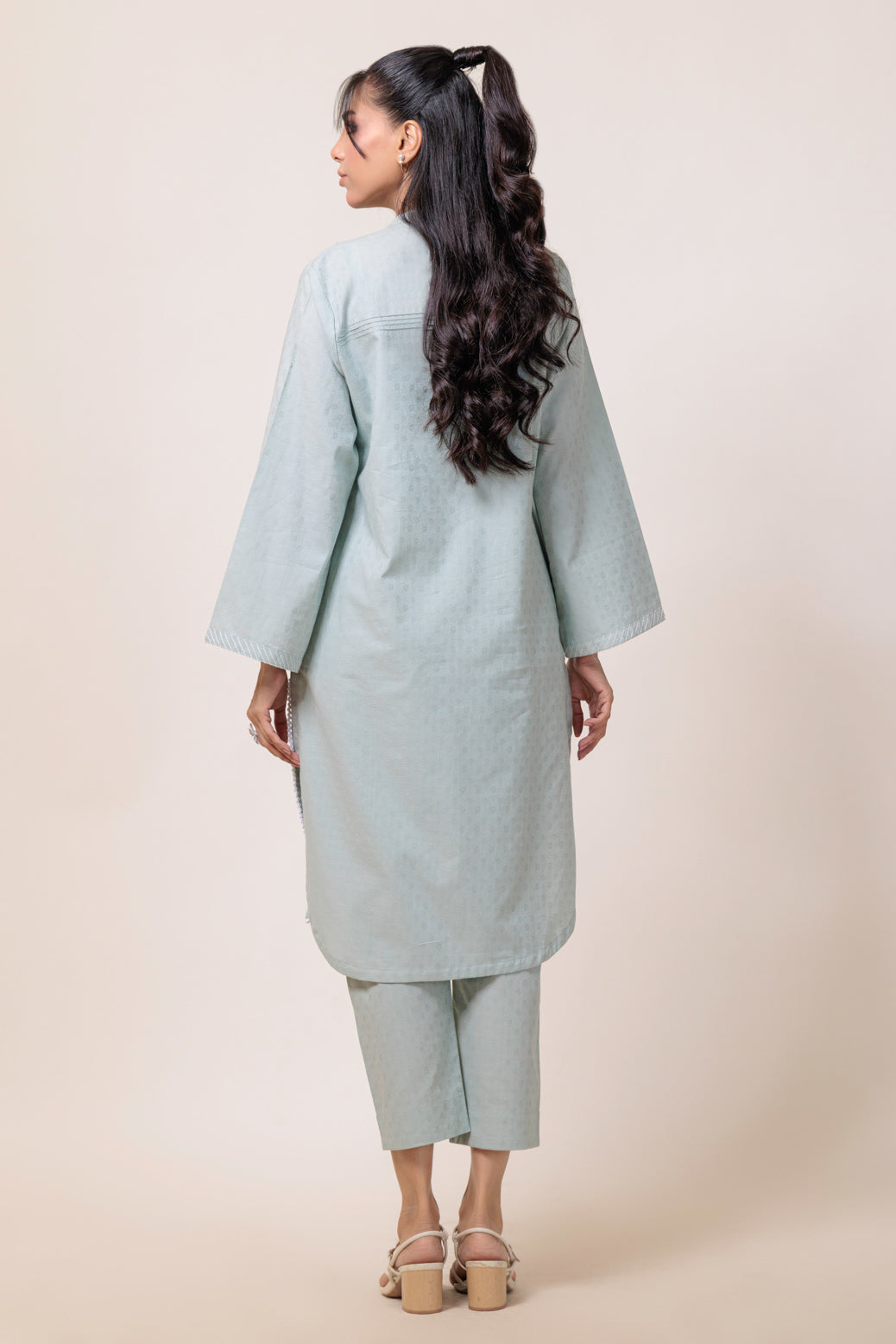 Bonanza Satrangi | Grey Jacquard 2 Piece (PWS7242P05) -  Bonanza Satrangi Ready To Wear - Original Designer Dress - House of Maryam