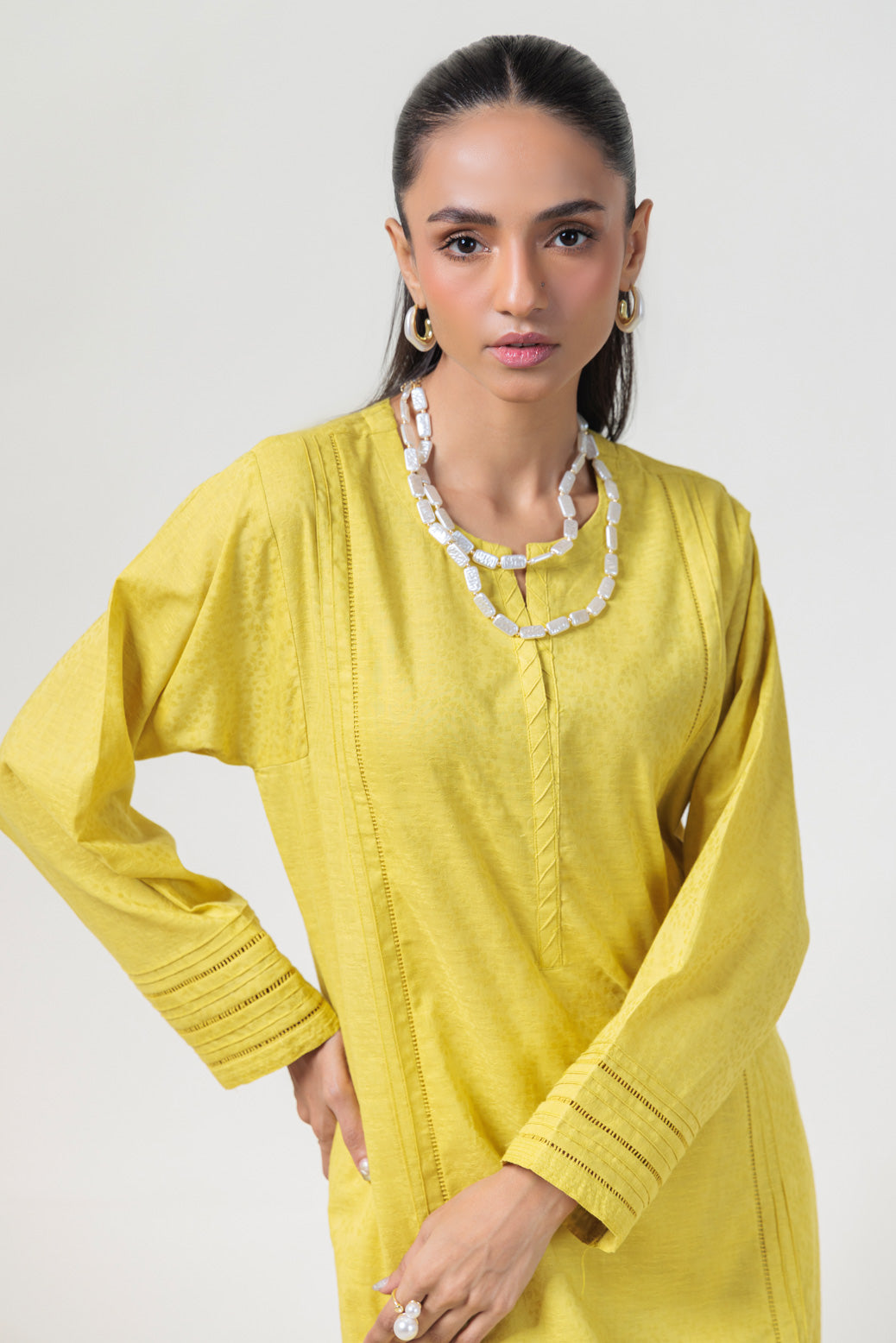 Bonanza Satrangi | Olive Jacquard 2 Piece (PWS7242P06) -  Bonanza Satrangi Ready To Wear - Original Designer Dress - House of Maryam