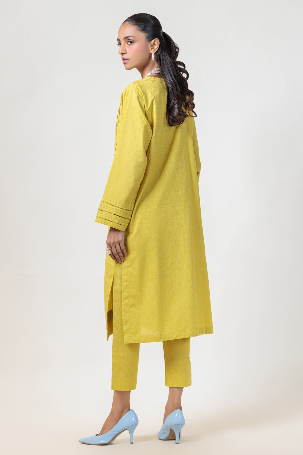 Bonanza Satrangi | Olive Jacquard 2 Piece (PWS7242P06) -  Bonanza Satrangi Ready To Wear - Original Designer Dress - House of Maryam