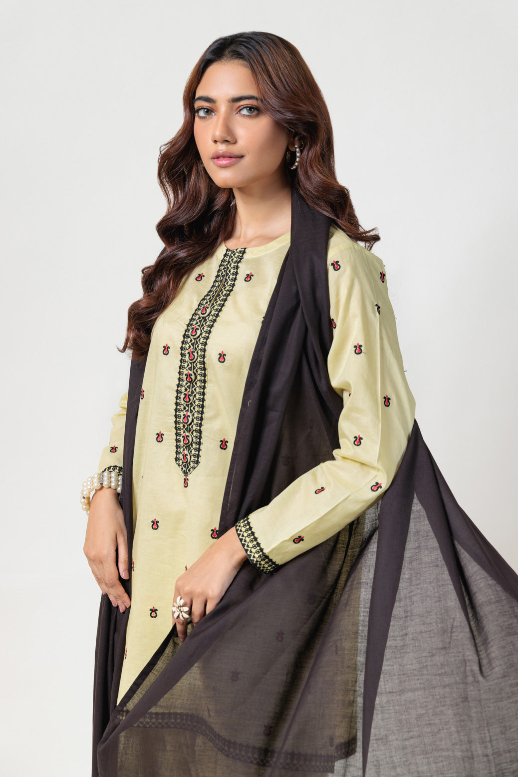 Bonanza Satrangi | Dhani Cambric 3 Piece (PWS7243P07) -  Bonanza Satrangi Ready To Wear - Original Designer Dress - House of Maryam