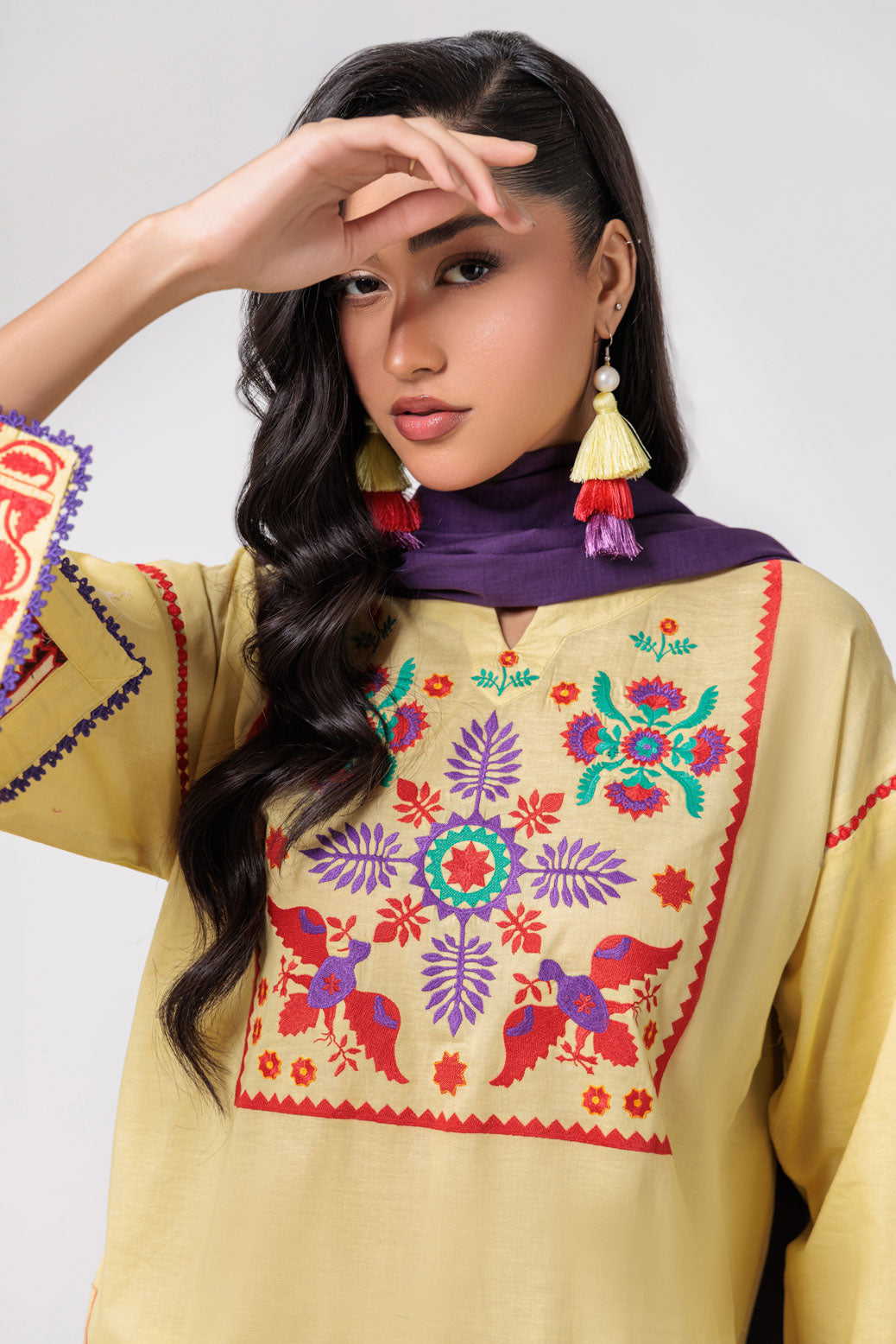 Bonanza Satrangi | Dhani Cambric 3 Piece (PWS7243P08) -  Bonanza Satrangi Ready To Wear - Original Designer Dress - House of Maryam