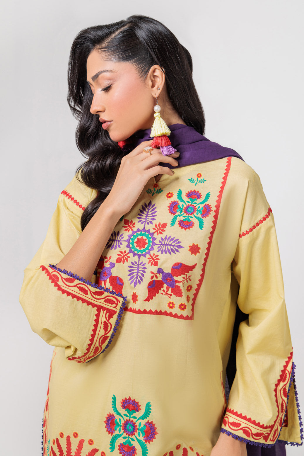 Bonanza Satrangi | Dhani Cambric 3 Piece (PWS7243P08) -  Bonanza Satrangi Ready To Wear - Original Designer Dress - House of Maryam