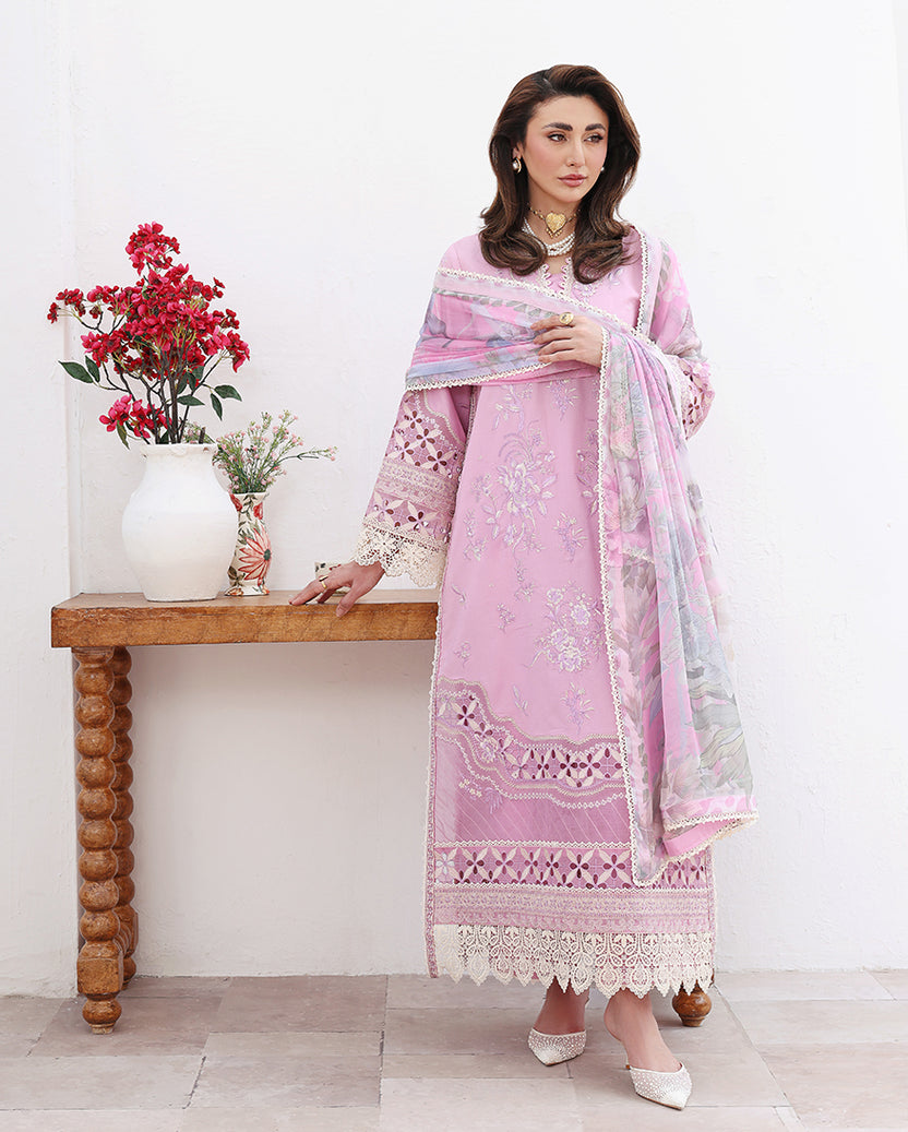 Roheenaz | Floral Reverie Luxury Lawn | Pastel Dream, image 5