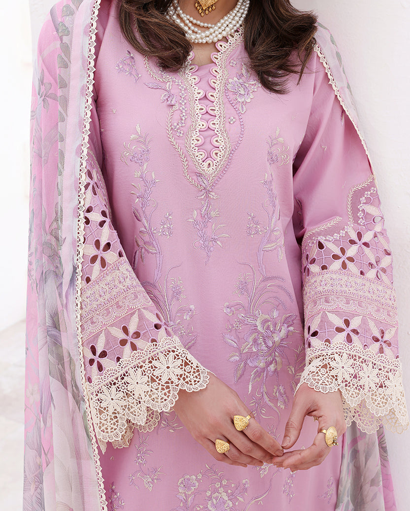 Roheenaz | Floral Reverie Luxury Lawn | Pastel Dream-4