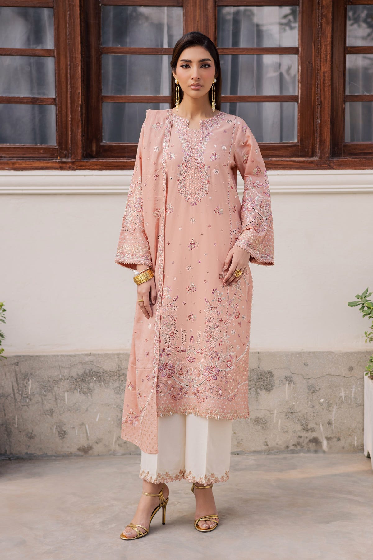 Batik | Feyre Luxury Lawn Eid Edit 26' | Peach Line 3Pc