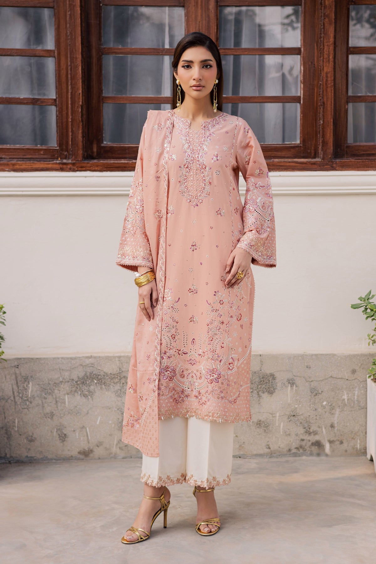 Batik | Feyre Luxury Lawn Eid Edit 26' | Peach Line 3Pc