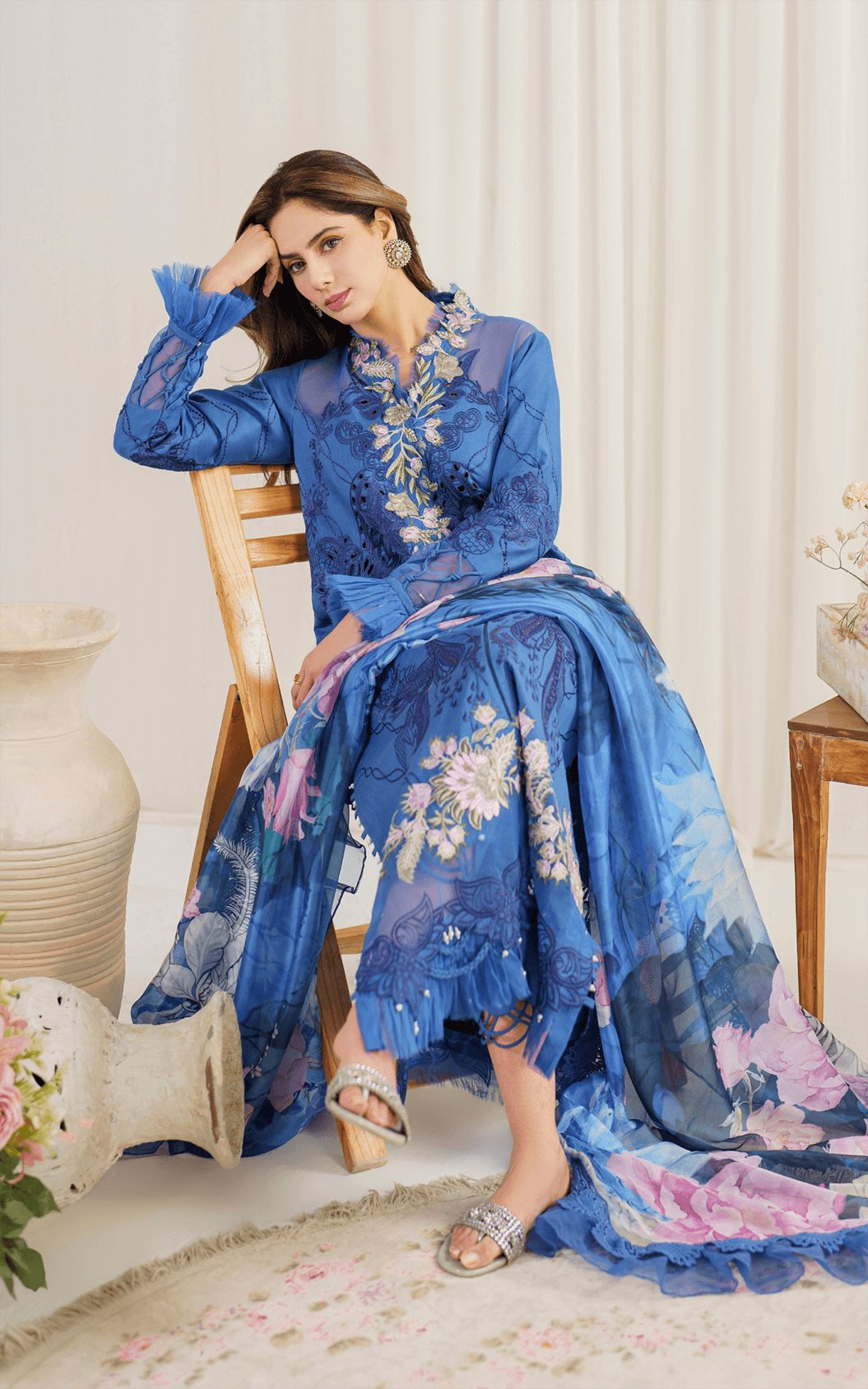 Asifa and Nabeel | Pretty in Pink Limited Edition | Peri Winkle (PP-4) by Designer Asifa and Nabeel - House of Maryam - Pakistani Designer Ethnic Wear in {{ shop.shopifyCountryName }}