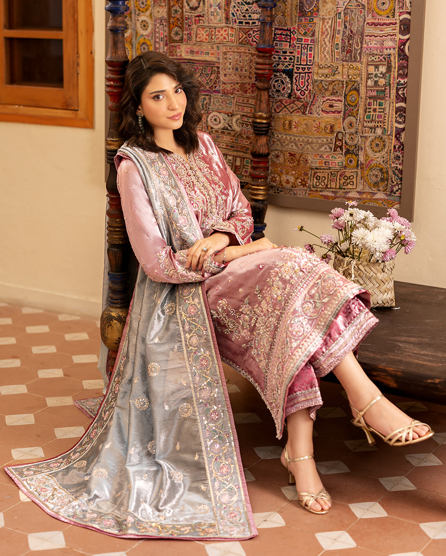 Mushq | Sunehri Lama Silk | Periwesh, image 5
