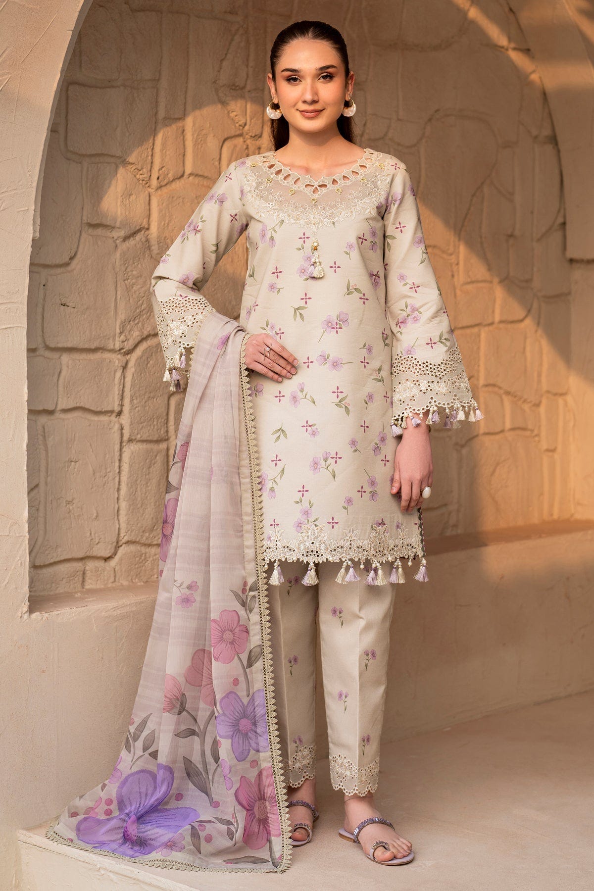 Alizeh | Levana Lawn | Pesto -  Alizeh Ladies Clothes - Original Designer Dress - House of Maryam