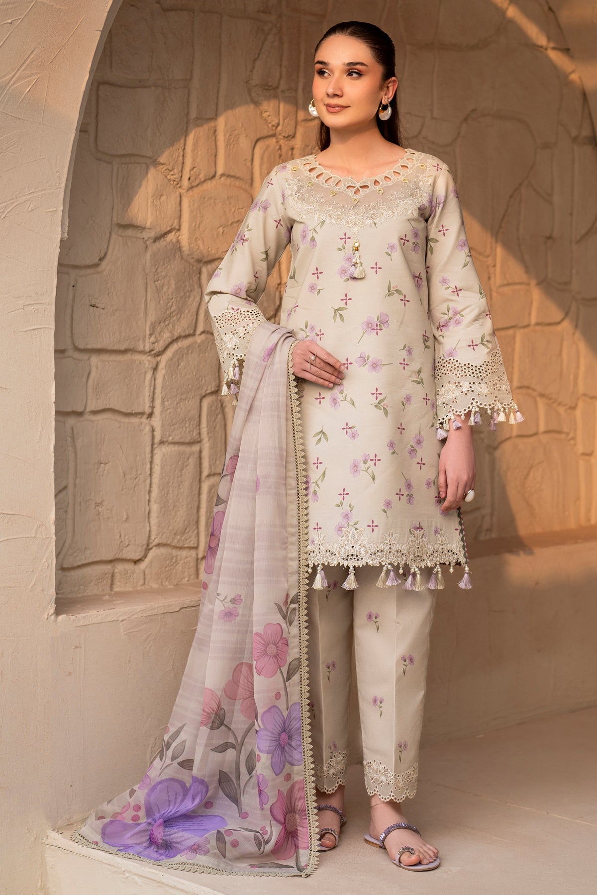 Alizeh | Levana Lawn | Pesto -  Alizeh Ladies Clothes - Original Designer Dress - House of Maryam