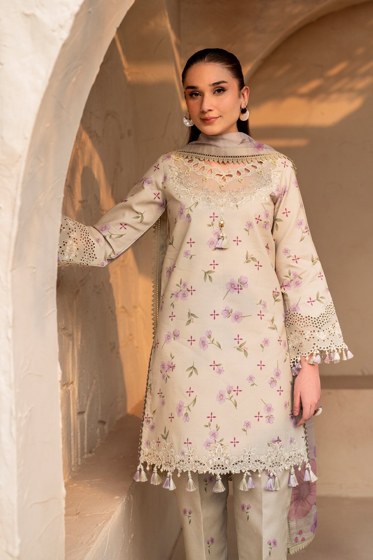 Alizeh | Levana Lawn | Pesto -  Alizeh Ladies Clothes - Original Designer Dress - House of Maryam