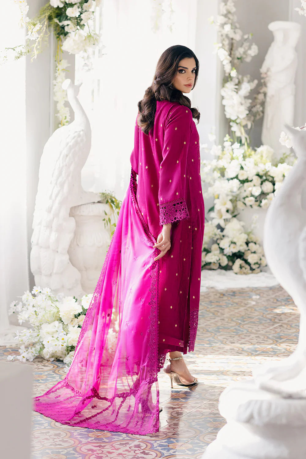 Azure | Ensembles Embroidered Formals | Petunia Plum by Azure - House of Maryam