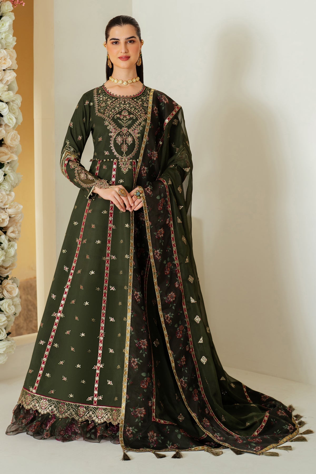 Alizeh | Luxury Raw Silk | AF-RS-03-PINE -  Alizeh Ladies Clothes - Original Designer Dress - House of Maryam
