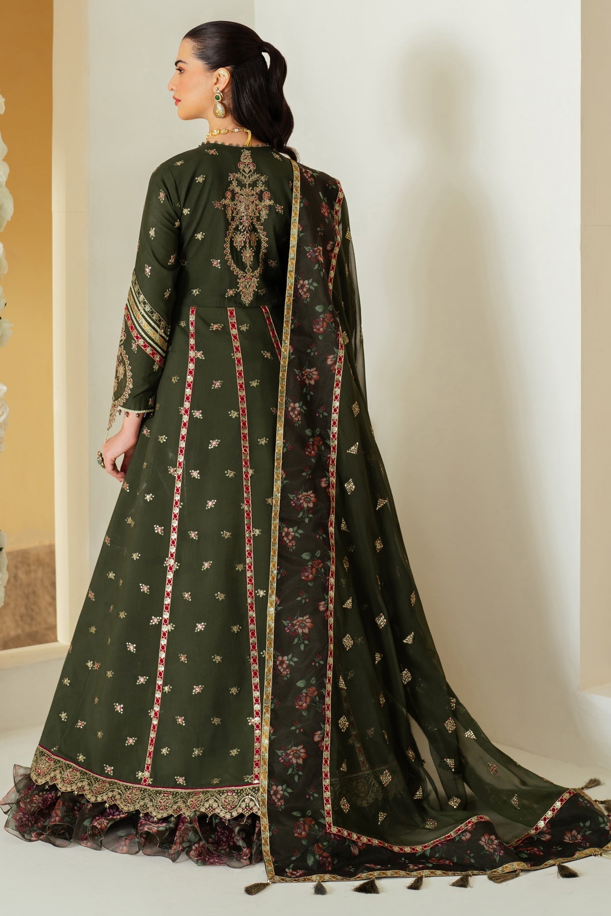 Alizeh | Luxury Raw Silk | AF-RS-03-PINE -  Alizeh Ladies Clothes - Original Designer Dress - House of Maryam