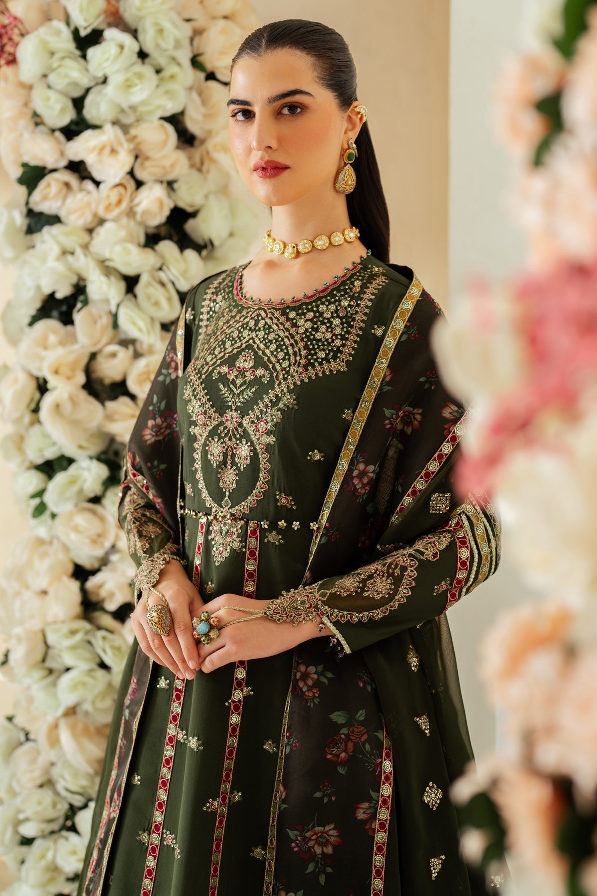 Alizeh | Luxury Raw Silk | AF-RS-03-PINE -  Alizeh Ladies Clothes - Original Designer Dress - House of Maryam