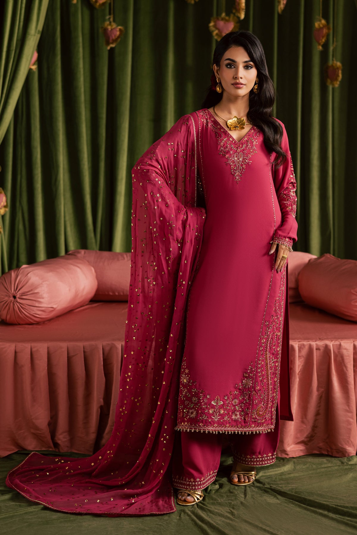 Batik | Gulmohar Festive Eid Edit 26' | Pink Iris 3Pc-1