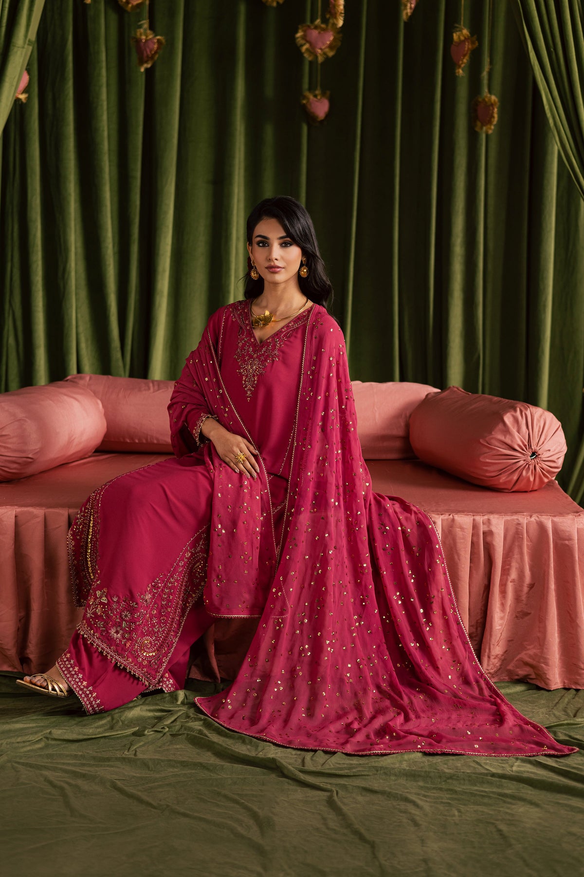 Batik | Gulmohar Festive Eid Edit 26' | Pink Iris 3Pc-2