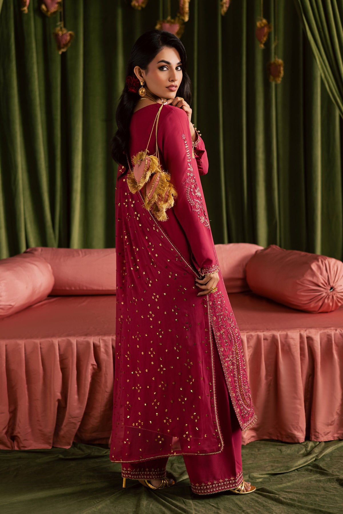 Batik | Gulmohar Festive Eid Edit 26' | Pink Iris 3Pc, image 7