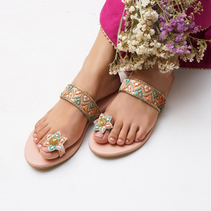 Rimjhim Slides by Designer House of Maryam - House of Maryam - Pakistani Designer Ethnic Wear in {{ shop.shopifyCountryName }}